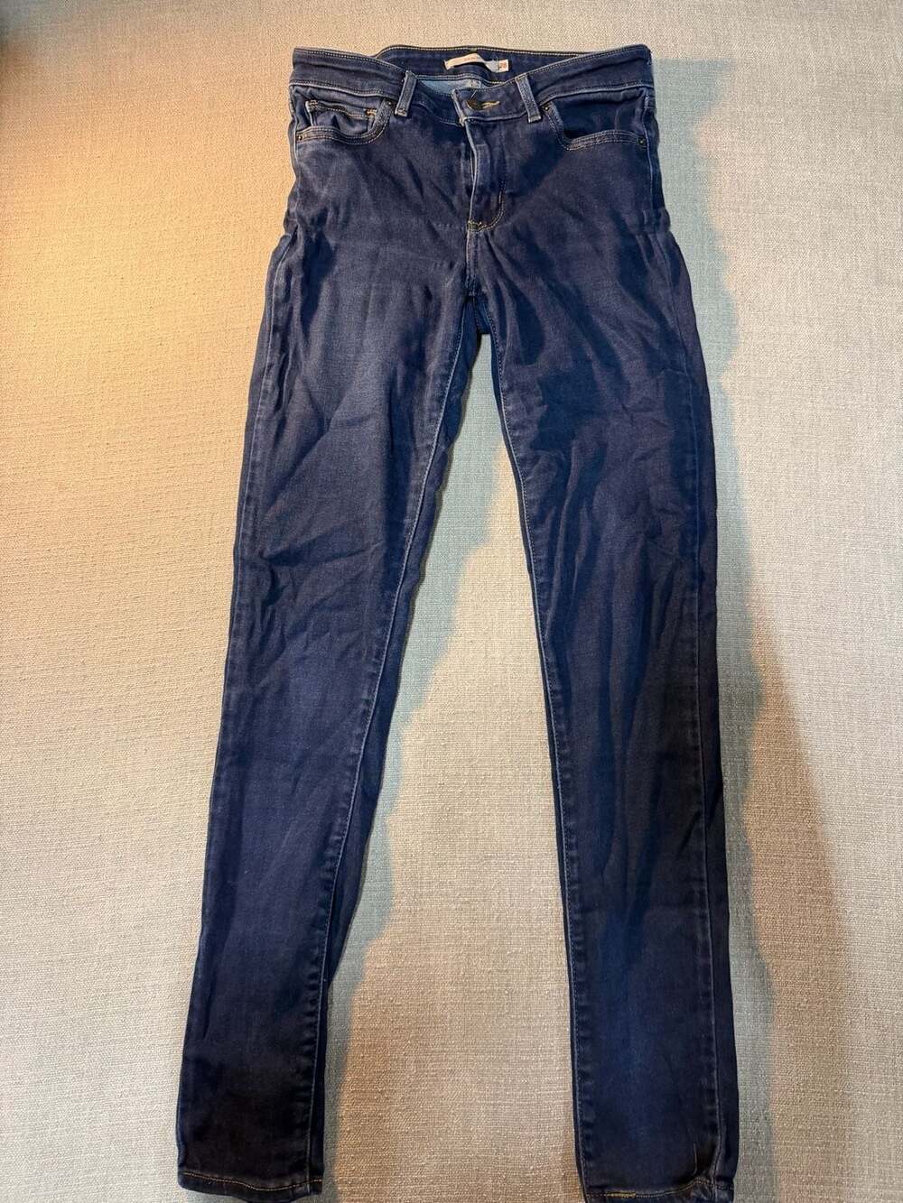 Levi's 711 Skinny Women's Dark Wash Denim Jeans Size 28